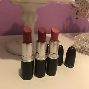 Trio of Mac lipsticks - P. Plaid, Amorous, Captive